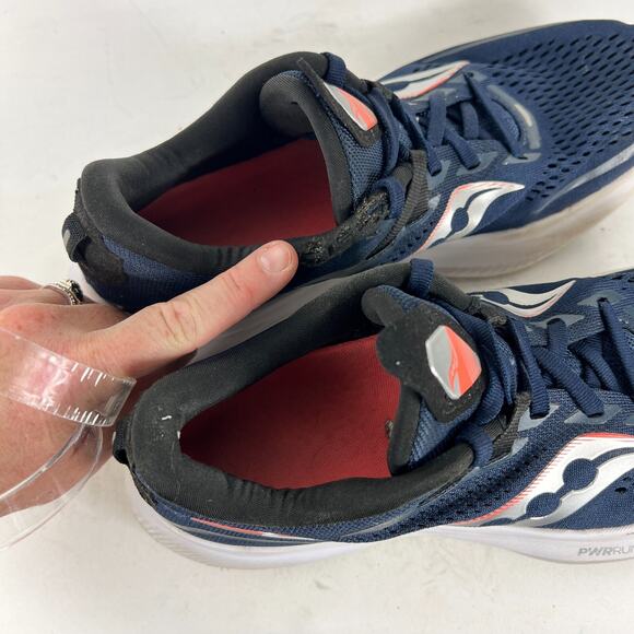 Saucony Ride 15 Sneakers Women's 8.5 Blue Running Athletic Shoes S10729-116 - Picture 10 of 11